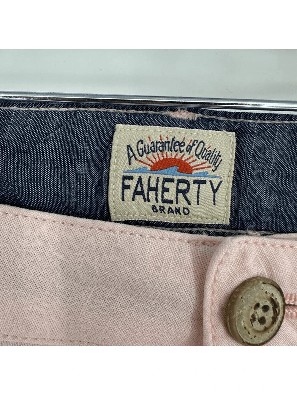 Faherty Men Malibu Chino Shorts Linen Cotton 10